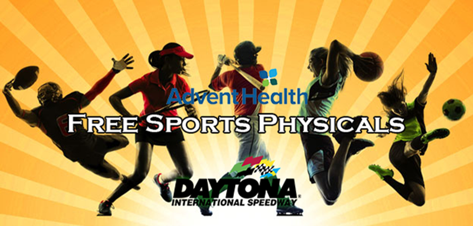 FREE Sports Physicals at the Daytona Speedway!!
